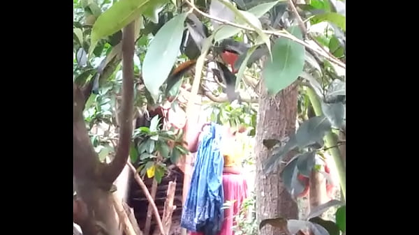 Indian Women Getting Wet And Sudsy In The Open, Teasing With Every Splash