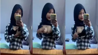 Bocil Hijab Pamer Tete Tersebar Liar