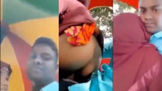 Outdoor Erotic Footage Of A Hijabi Girl Getting Intimate With Her Boyfriend