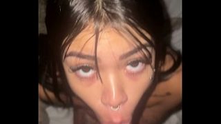 Top Young Model Takes A Deep, Wet Cock Down Her Throat