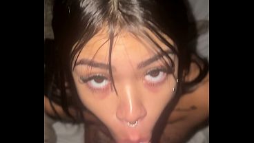 Top Young Model Takes A Deep, Wet Cock Down Her Throat