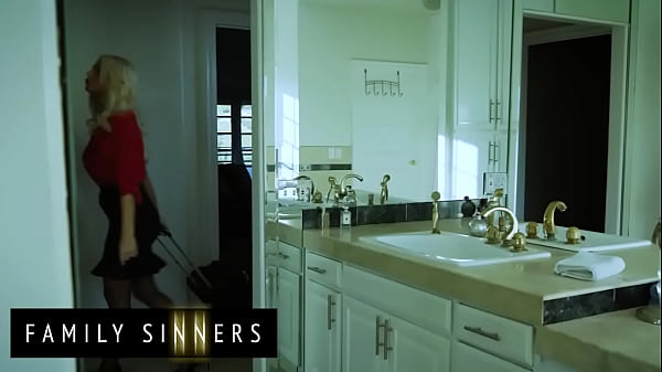 Family Sinners – Horny Blonde Milf Craves Dirty Attention, So She Seduces Her Stepson For Forbidden Fun