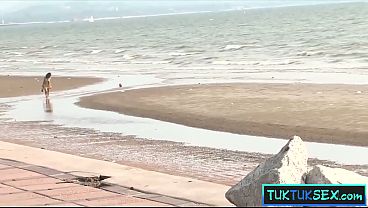 Thai Teen Gets Picked Up On The Beach For A Rough Fuck By A Well-hung Foreigner