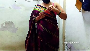 Indian Desi Bhabhi Fucking In A Steamy Hot Saree, Ready To Get Fucked Hard