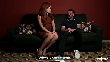 Redhead Marina Gold Deepthroats A Thick Cock While Her Tight Ass Gets Pounded Rough