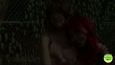 Flaming Hot Outdoor Fucking With A Super Sexy Asian And Brunette Lesbian Sluts