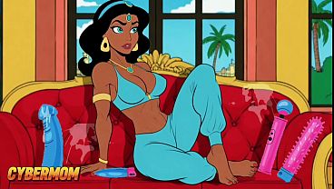 Princess Jasmine’s Thick Cock Sprouted Between Her Thighs. A Grown-up Arabian Fantasy.