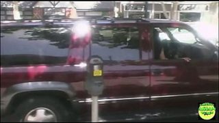 Racy Asian Babe Moans Loud And Dirty While Getting Pounded In The Open Parking Lot