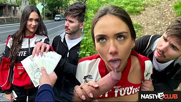 Nastyclub – Slutty Vixi Rafi Gets Fucked By A Stranger While Her Cuck Boyfriend Watches In A Public Parking Lot