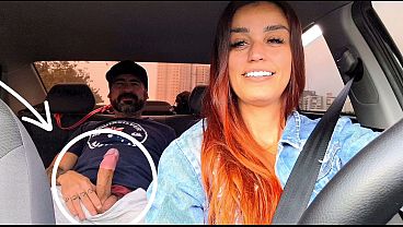 Motorista Gostosa De App Flagra Passageiro Batendo Uma Atrás Dela