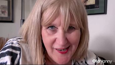 Old Nanny – Horny Thick Granny Lures Young Stud Into Her Couch Trap