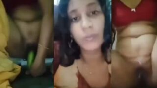 Horny Desi Teen Strips And Fingers Herself With A Cucumber In Leaked Mms