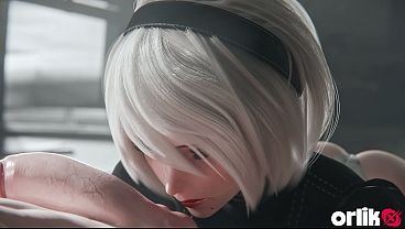 2b From Nier Automata Wants To Suck And Ride A Huge Cock Until She Gets A Creampie Ending | 3d Animated Fuck Fest
