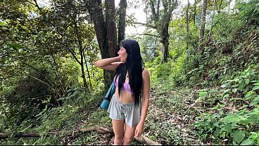Girl Stuck In The Forest Gets Pounded Hard By A Thick Spanish Cock