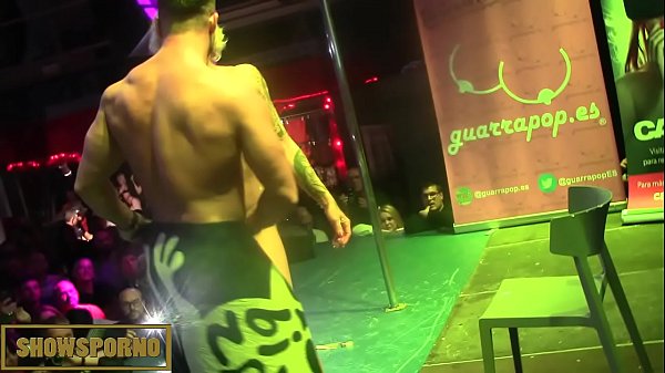 Hot Blonde Stripper Grinding On Stage With Her Man