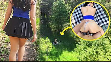 Almost Pumped A Load Deep Into That Tight Asian Pussy While Getting Off On The Trail