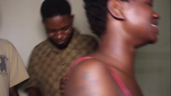 Naija Bad Girl Taking Two Big Cocks In The Open Air